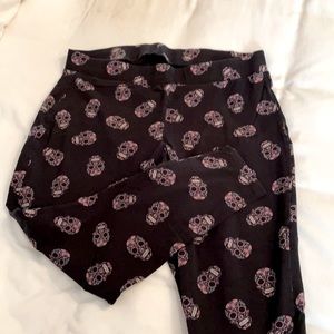 Fun colorful skull leggings